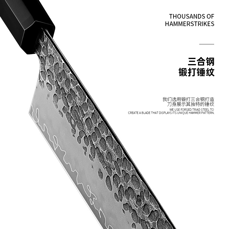 ARTIDGE Japanese 4-Piece Knife Set - Premium San Mai Damascus Steel Kitchen Set Chef, Santoku, Nakiri, Utility Knives with Ebony Handles-JIA SERIES