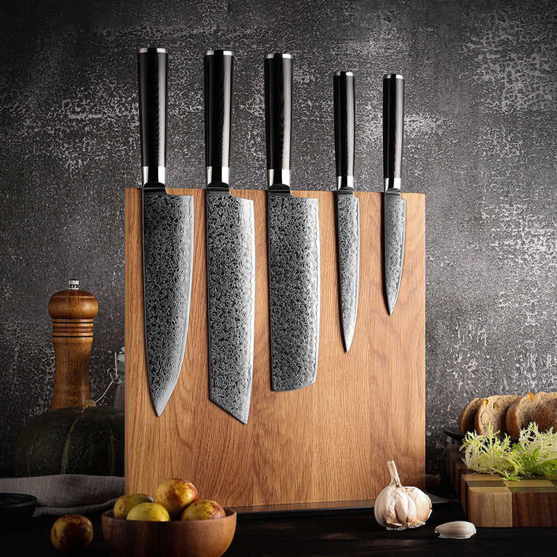 ARTIDGE Magnetic Knife Block – White Oak Wood Knife Holder with Anti-Slip Metal Base, Durable Magnetic Knife Stand for Kitchen Countertop, Modern Knife Storage Organizer