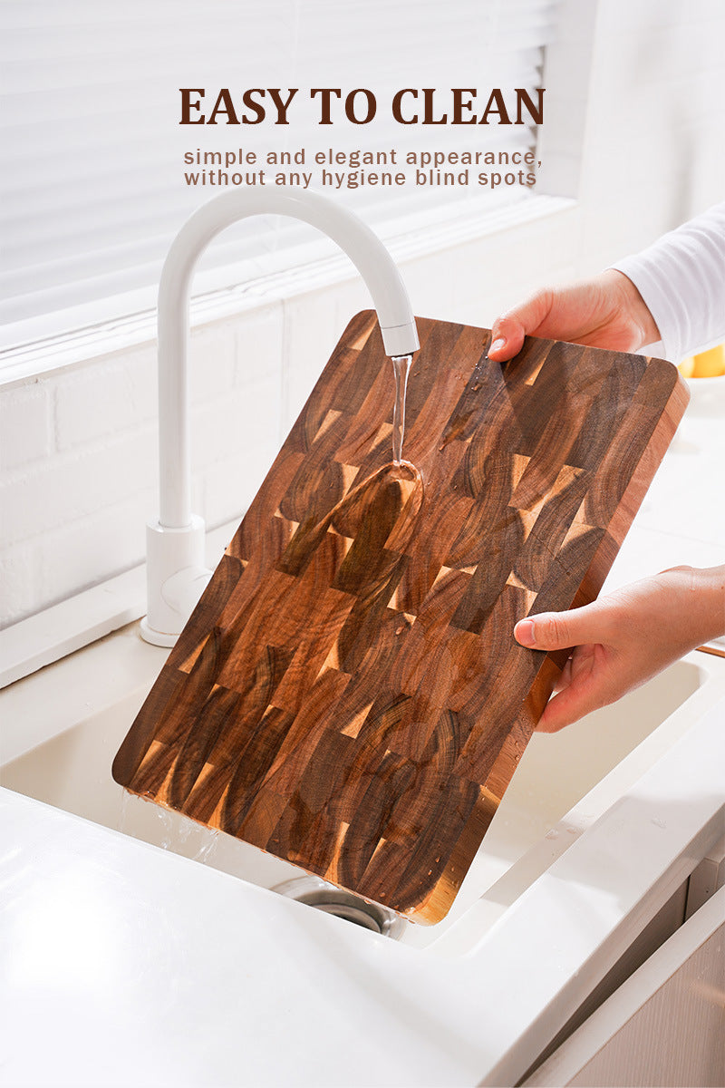 ARTIDGE Acacia Wood End Grain Cutting Board – 2.5cm Thick, Built-In Handles, Knife-Friendly & Easy Clean, Perfect Gift for Kitchen Lovers
