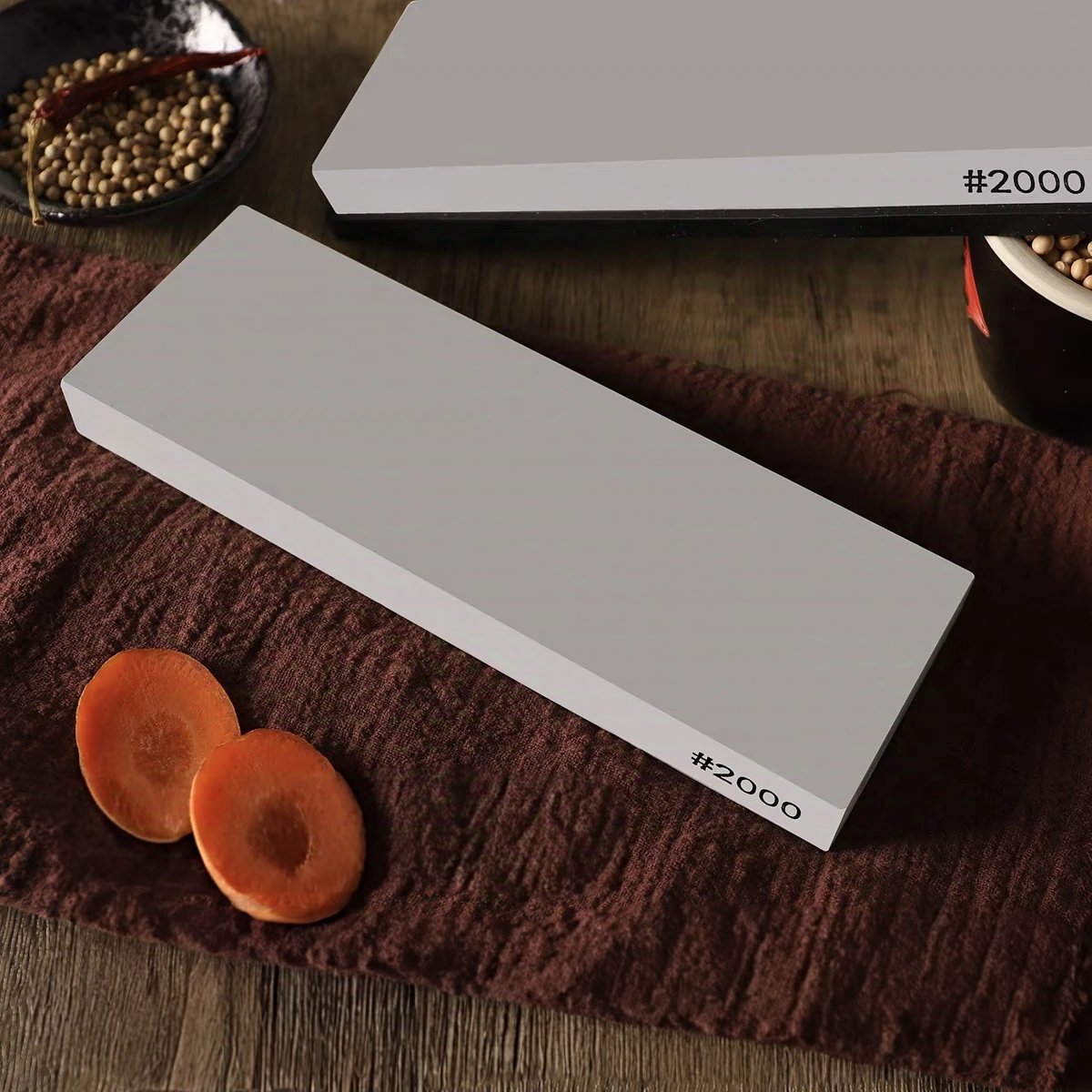 Large Size Professional Knife Sharpener White Corundum Whetstone Sharpening Stones Grinding Water Stone Kitchen Tool 2000 Grit