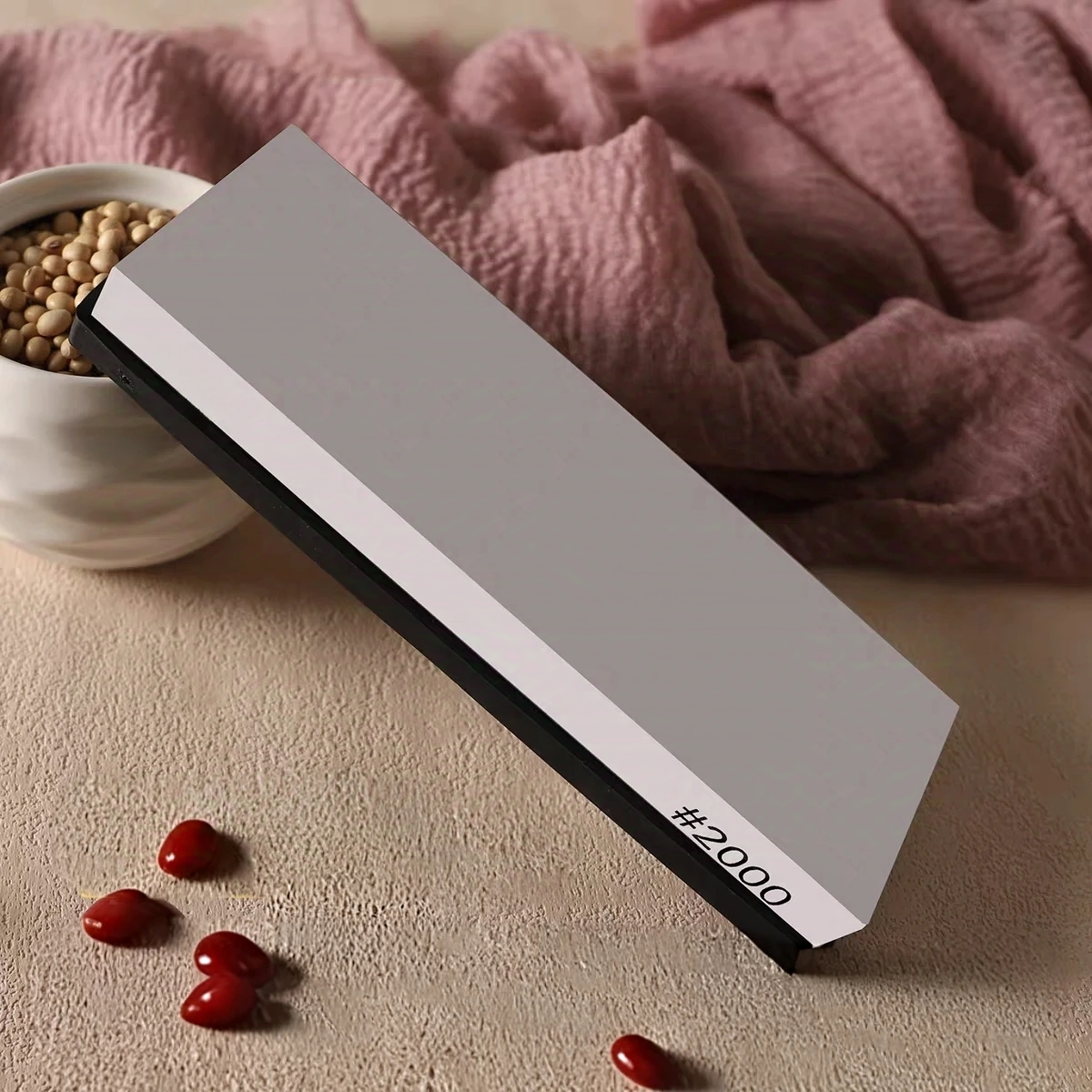 Large Size Professional Knife Sharpener White Corundum Whetstone Sharpening Stones Grinding Water Stone Kitchen Tool 2000 Grit