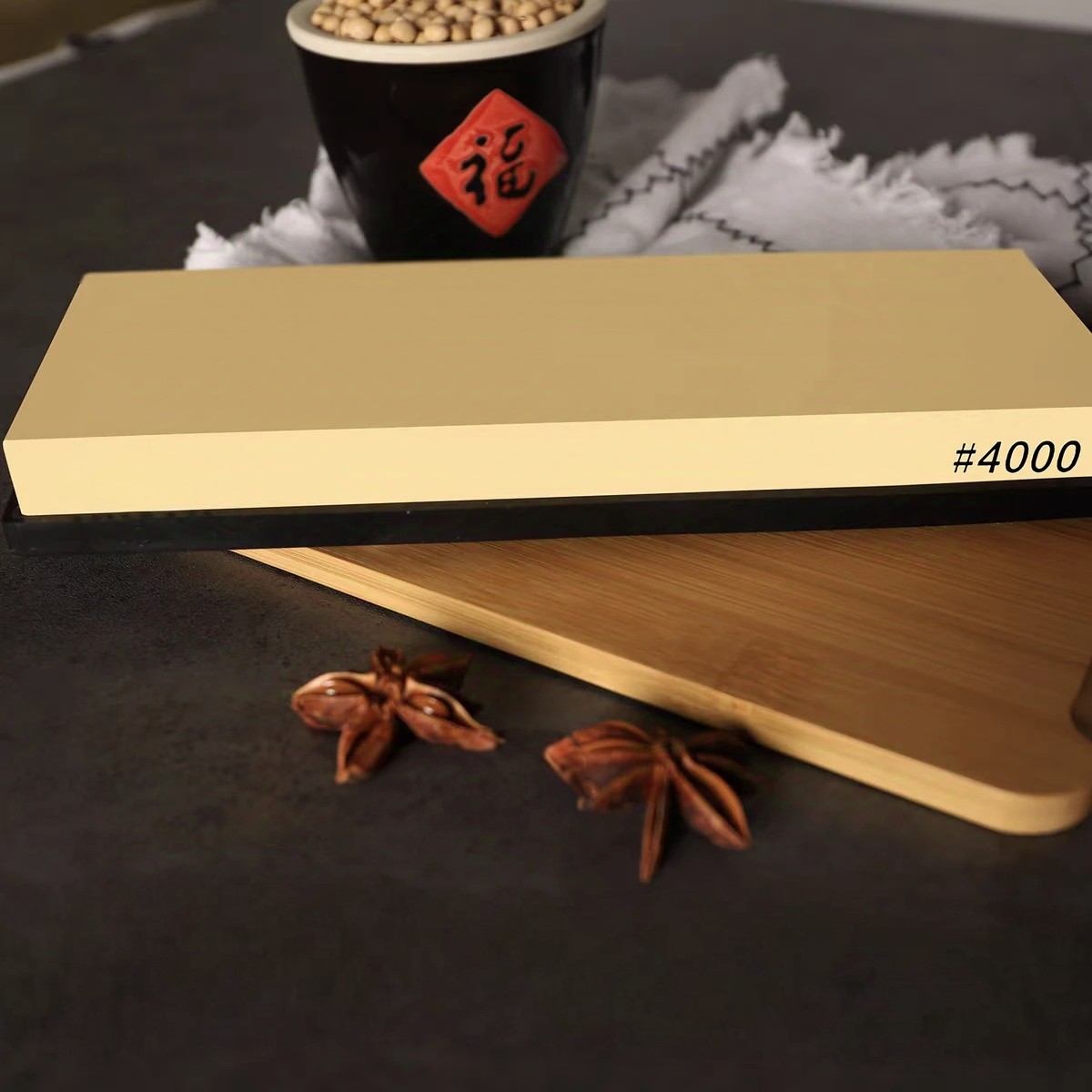 Large Size Professional Knife Sharpener White Corundum Whetstone Sharpening Stones Grinding Water Stone Kitchen Tool 4000 Grit
