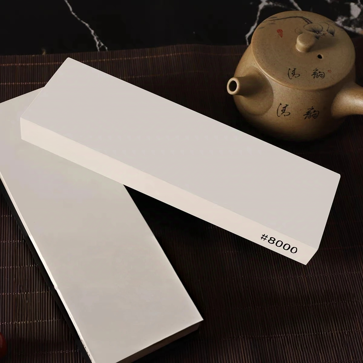 Large Size Professional Knife Sharpener White Corundum Whetstone Sharpening Stones Grinding Water Stone Kitchen Tool 8000 Grit