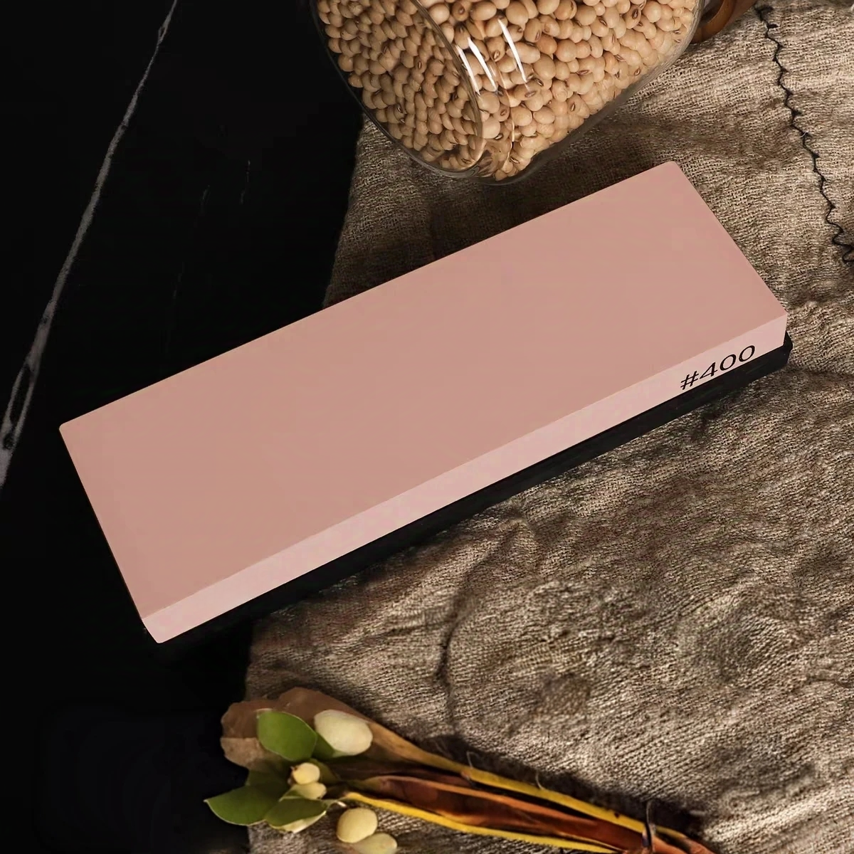Large Size Professional Knife Sharpener White Corundum Whetstone Sharpening Stones Grinding Water Stone Kitchen Tool 400 Grit